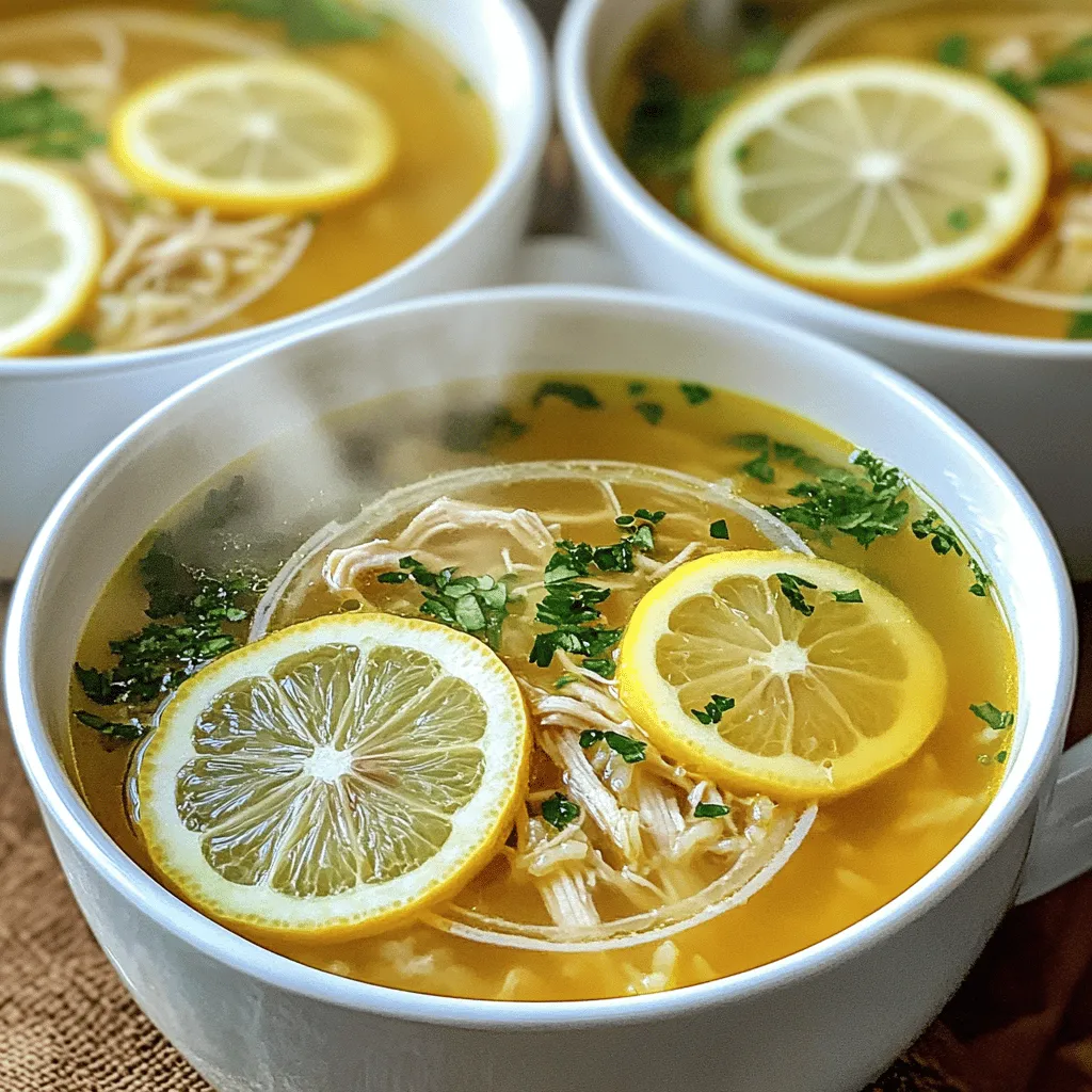 Comforting Chicken Lemon Rice Soup Recipe for All