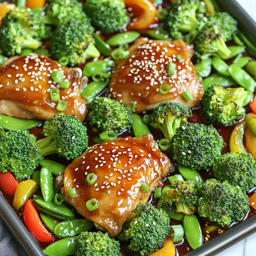 Sheet-Pan Teriyaki Chicken and Broccoli Delight