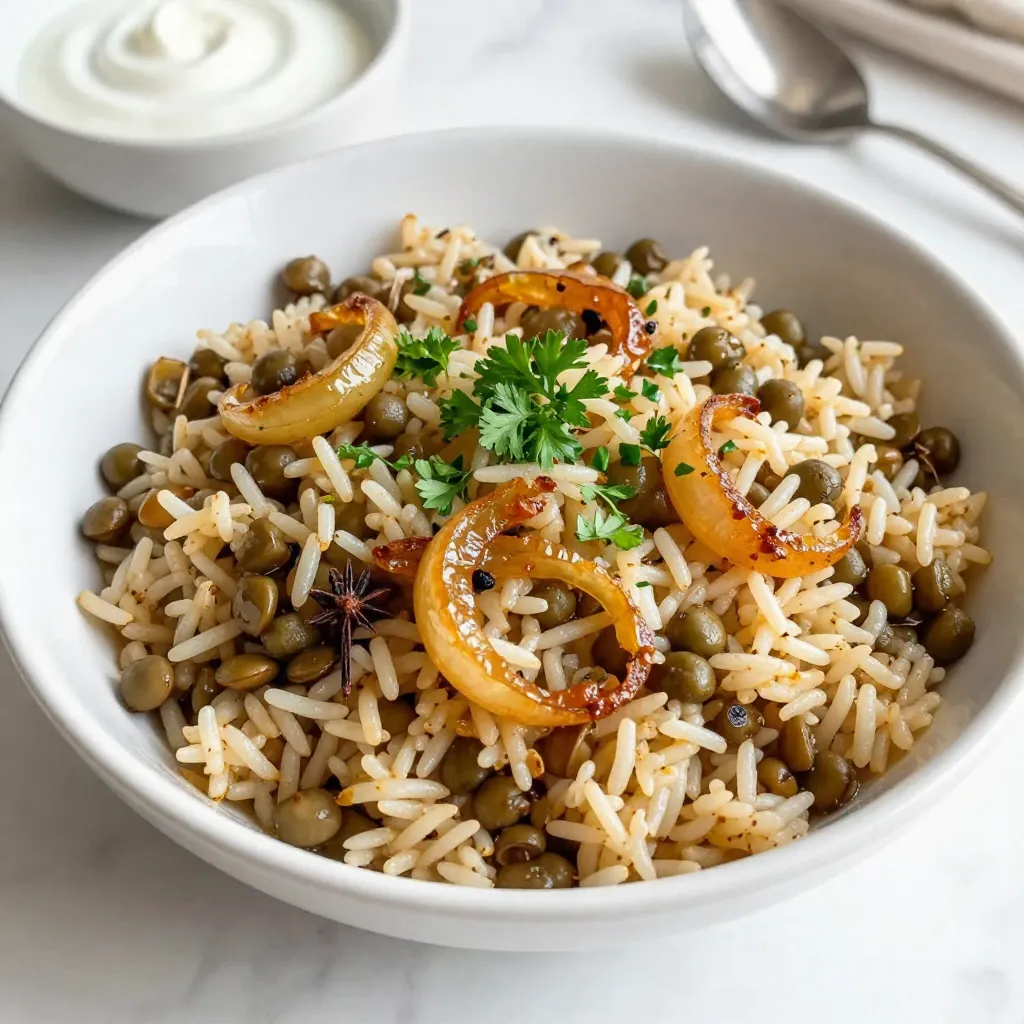 One-Pot Mujadara Lentils and Rice Simple Comfort Meal