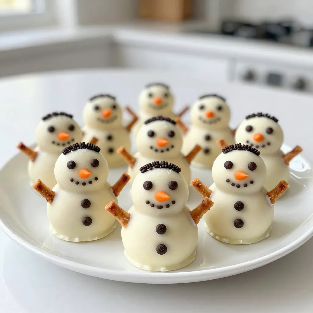 Snowman Oreo Truffles Delightful Holiday Treat