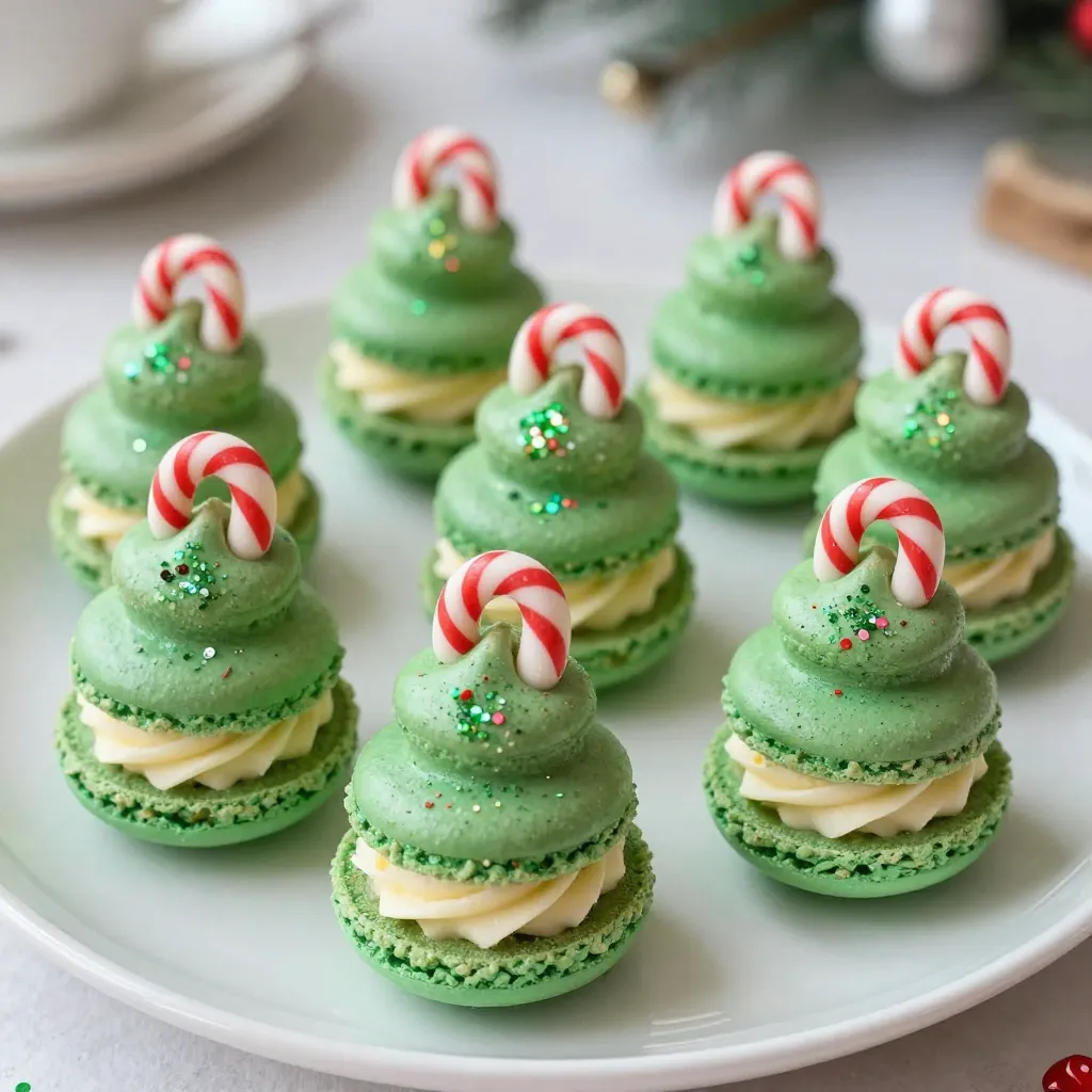 Christmas Tree Cake Macarons Delightful Holiday Treat