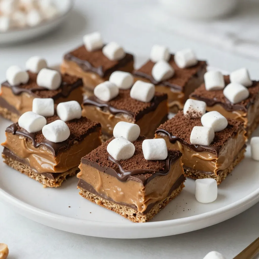 Peanut Butter Marshmallow Squares Easy and Delicious Treat