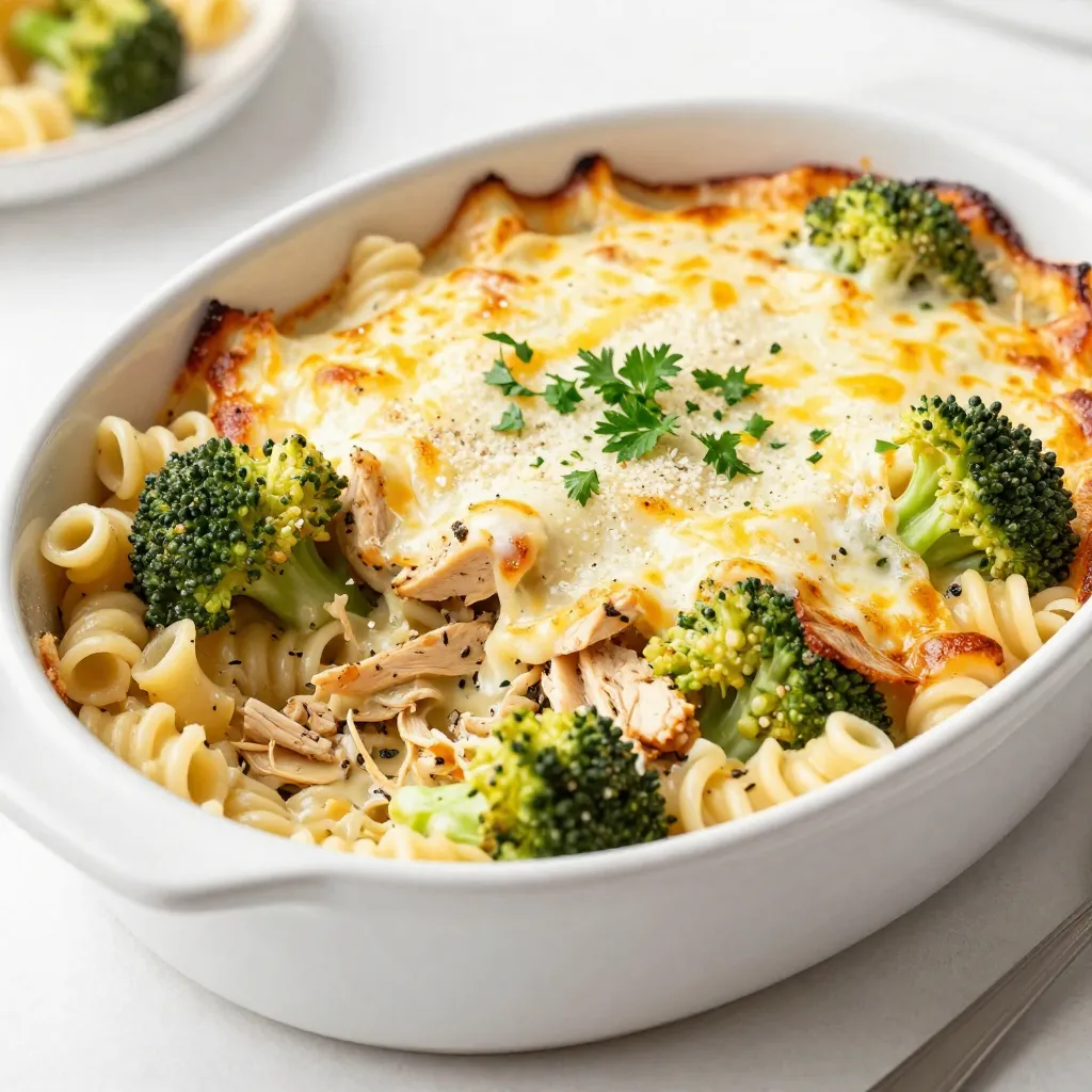 Chicken &#038; Broccoli Alfredo Bake Flavorful Family Feast