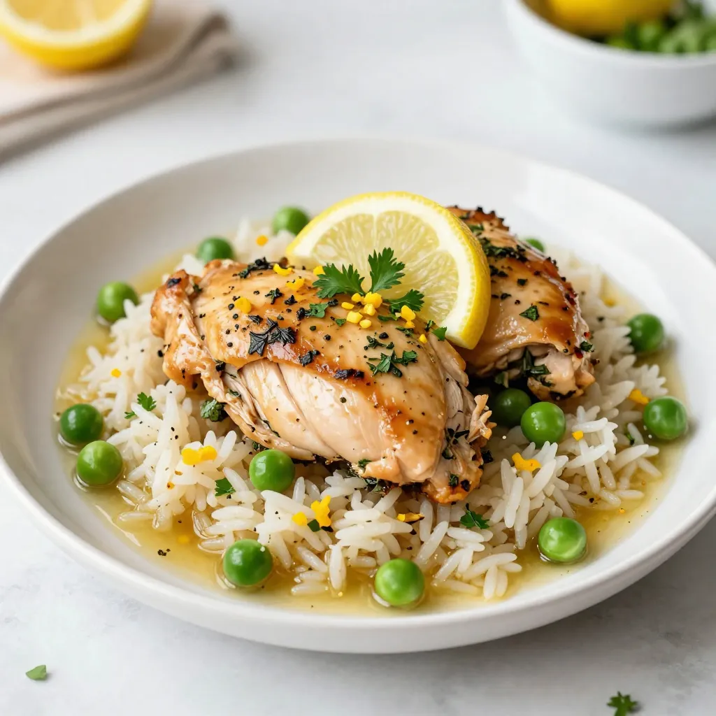 Slow Cooker Lemon Herb Chicken and Rice Delightful Meal