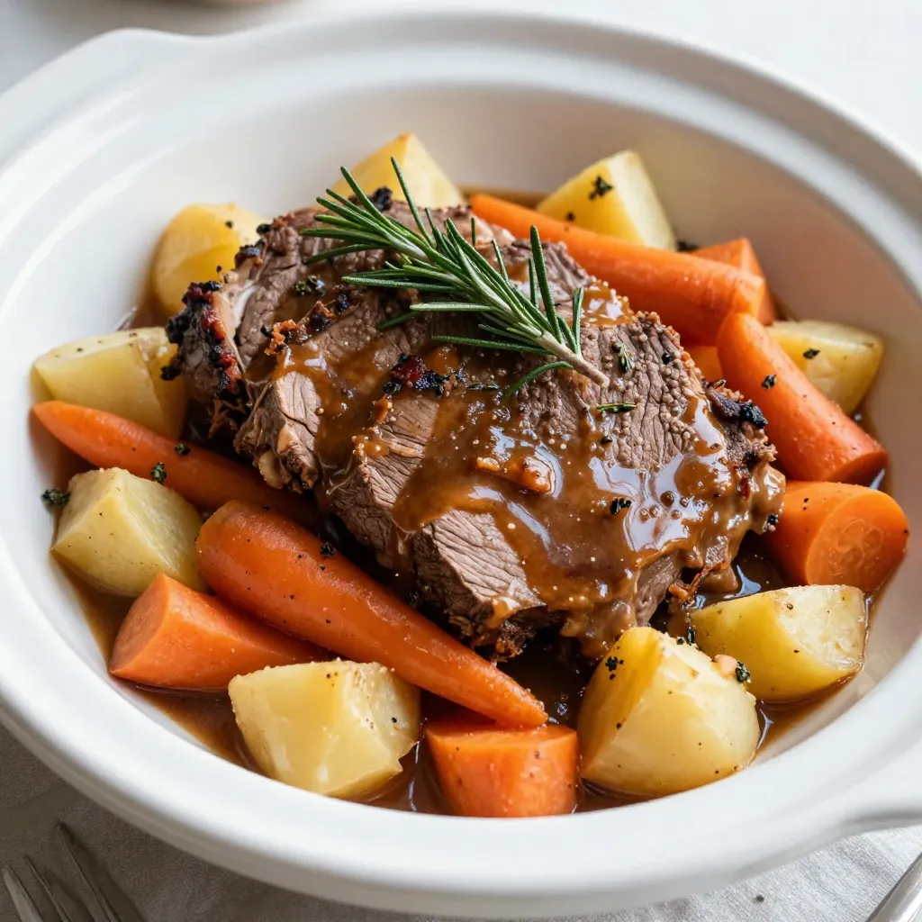 Slow Cooker 5-Star Pot Roast Flavorful and Tender Meal