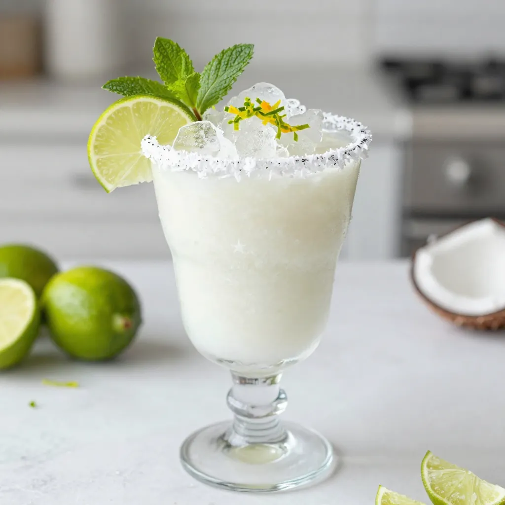 White Christmas Margarita Refreshing Holiday Cocktail