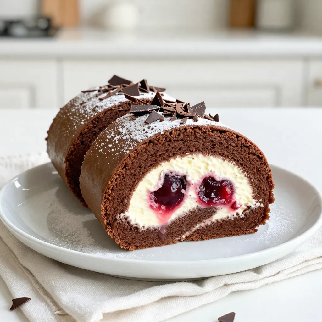 Black Forest Cake Roll Delightful and Easy Recipe