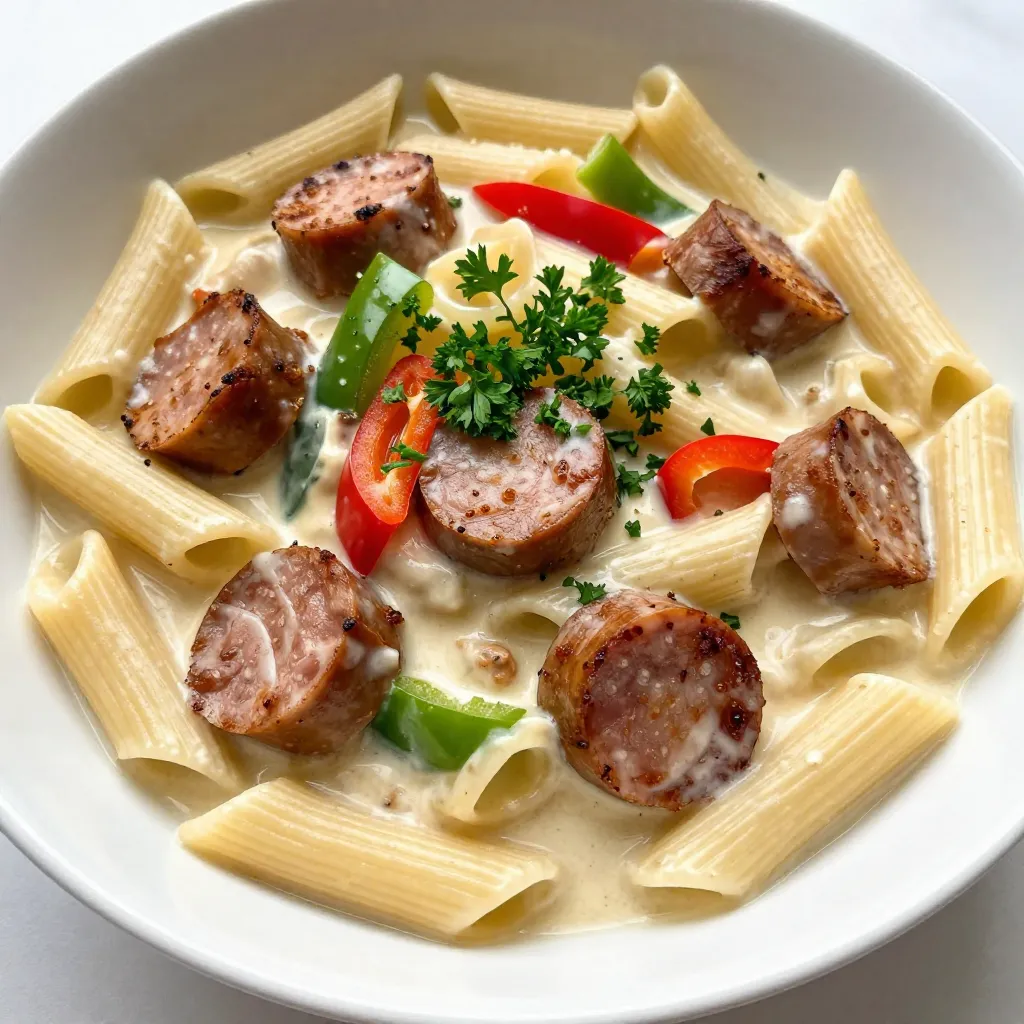 One-Pot Creamy Cajun Sausage Pasta Delight Recipe