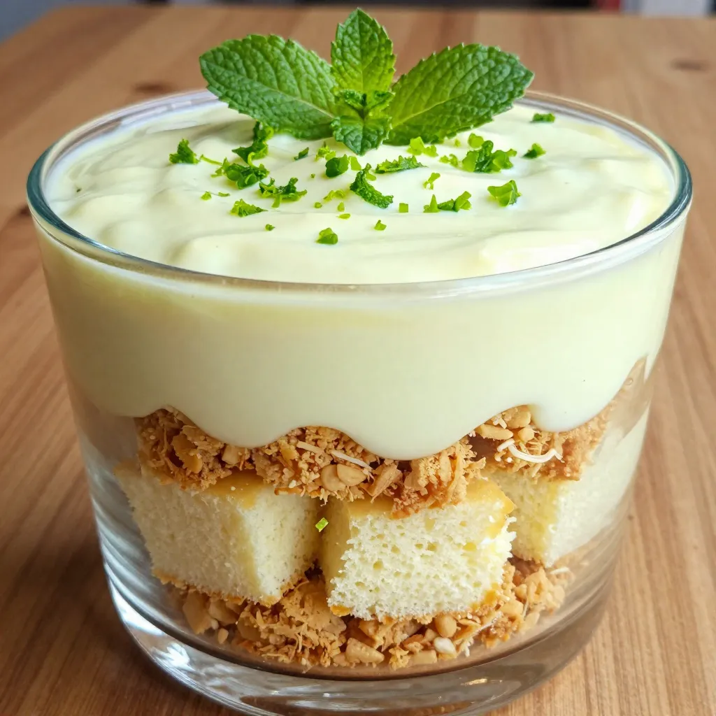Triple Layer Key Lime Trifle Delightful Dessert Treat