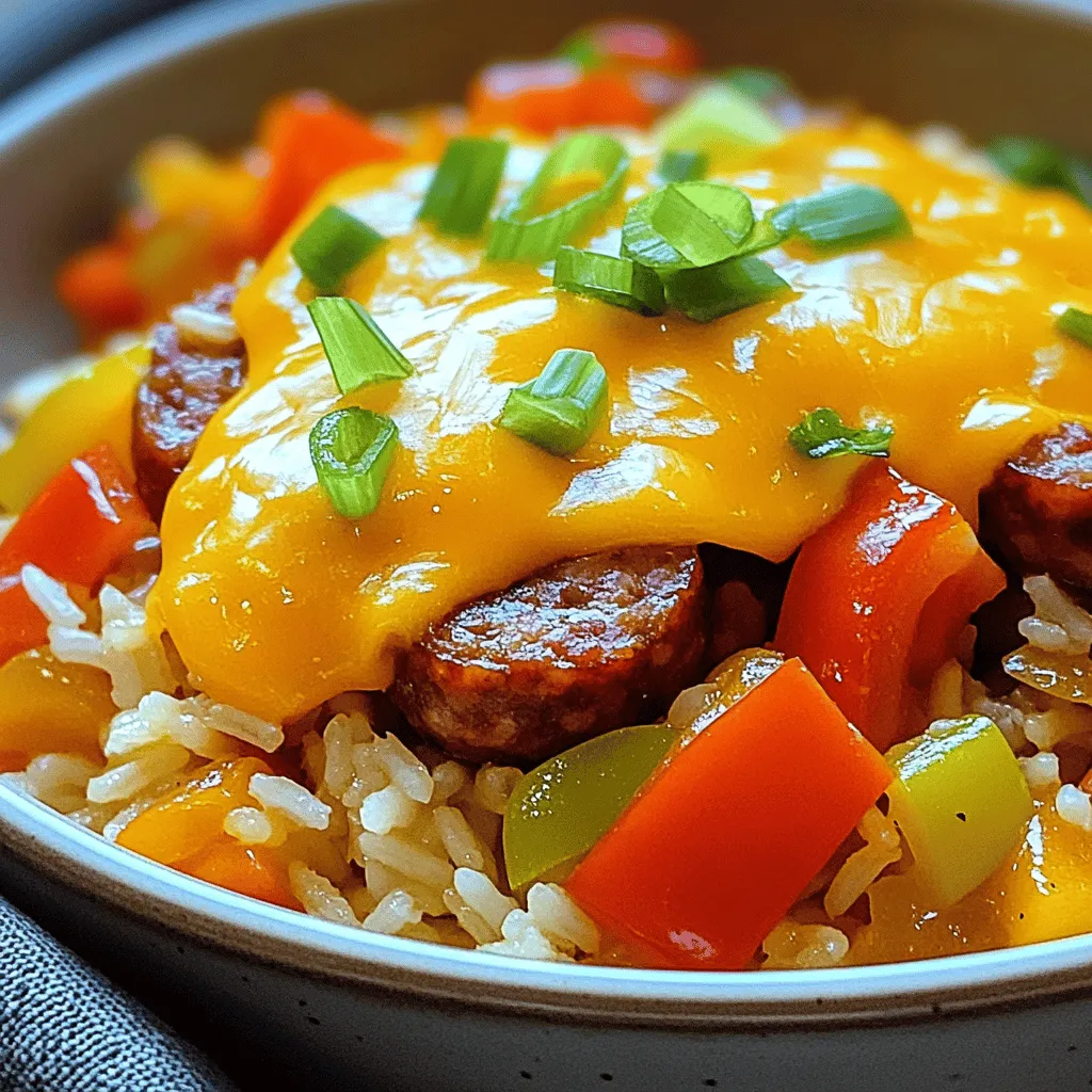 Cheesy Sausage and Rice Flavorful Family Delight