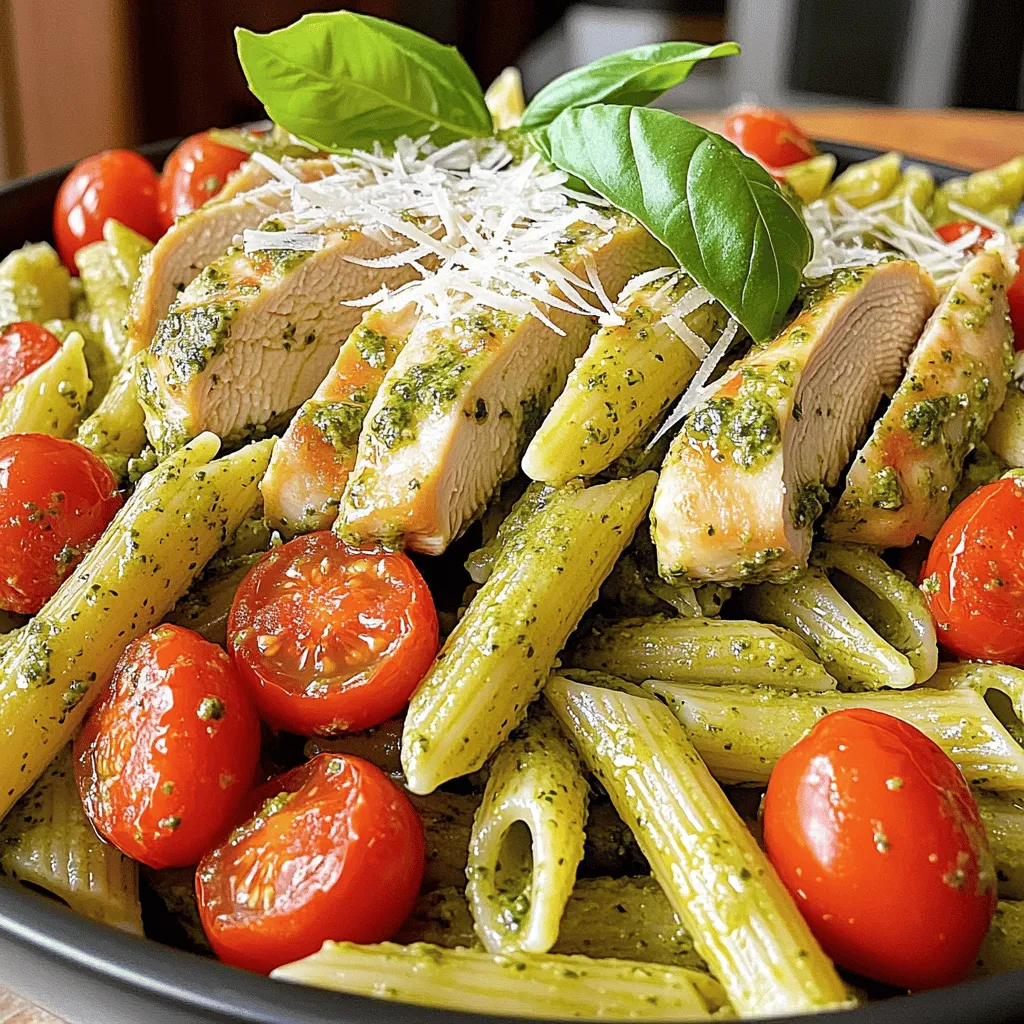 Parmesan Chicken Pesto Pasta Savory Dinner Delight