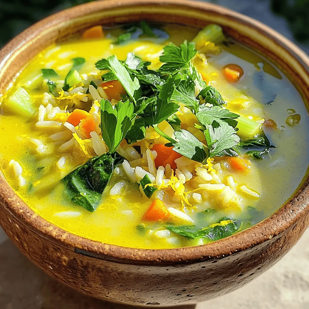 Lemon Rice Soup Flavorful and Nutritious Comfort Food