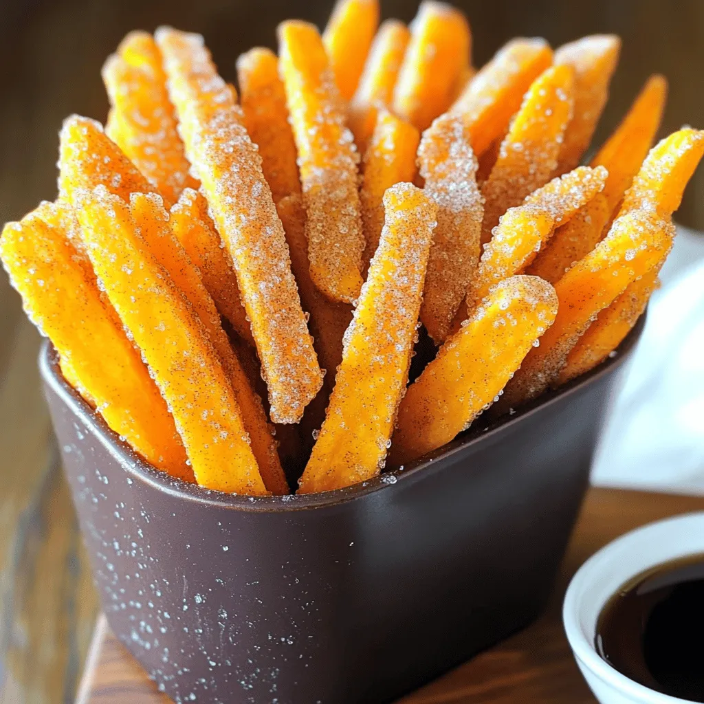 Cinnamon Sugar Sweet Potato Fries Crispy and Delicious