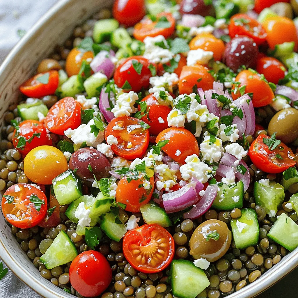 Mediterranean Lentil Salad Fresh and Flavorful Recipe