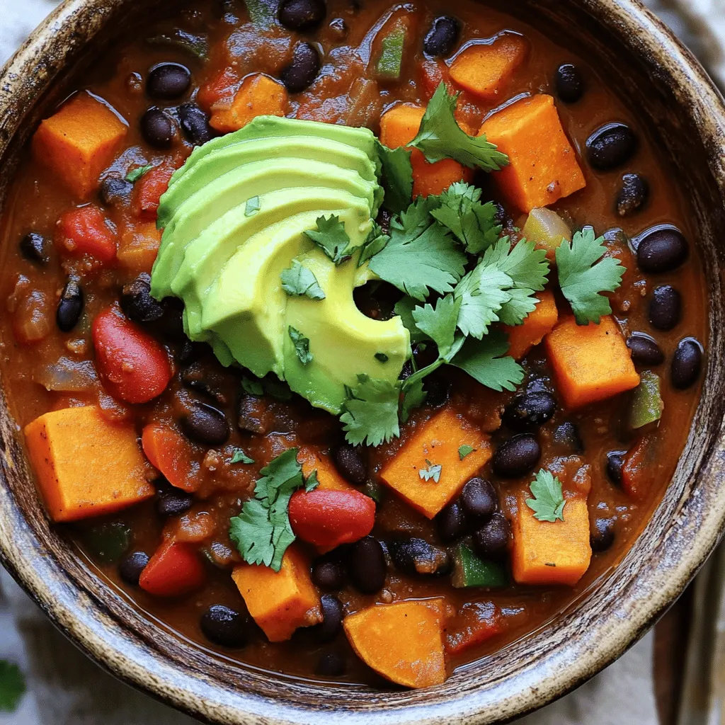 Sweet Potato Black Bean Chili Flavorful and Easy Recipe