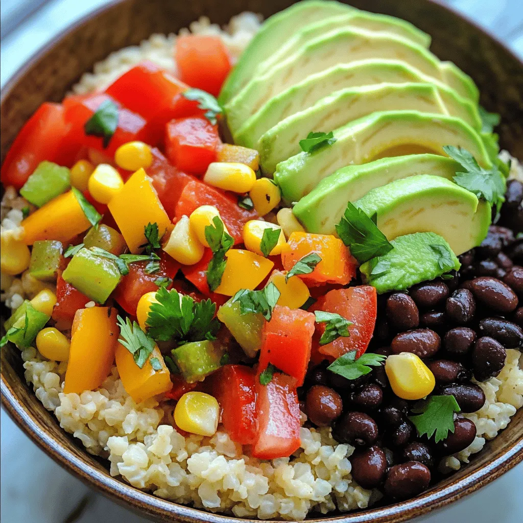 To make a tasty cauliflower rice bowl, you need some simple items. Here’s what you will need: