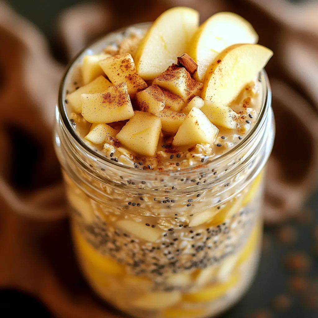Apple Cinnamon Overnight Oats Easy and Tasty Recipe
