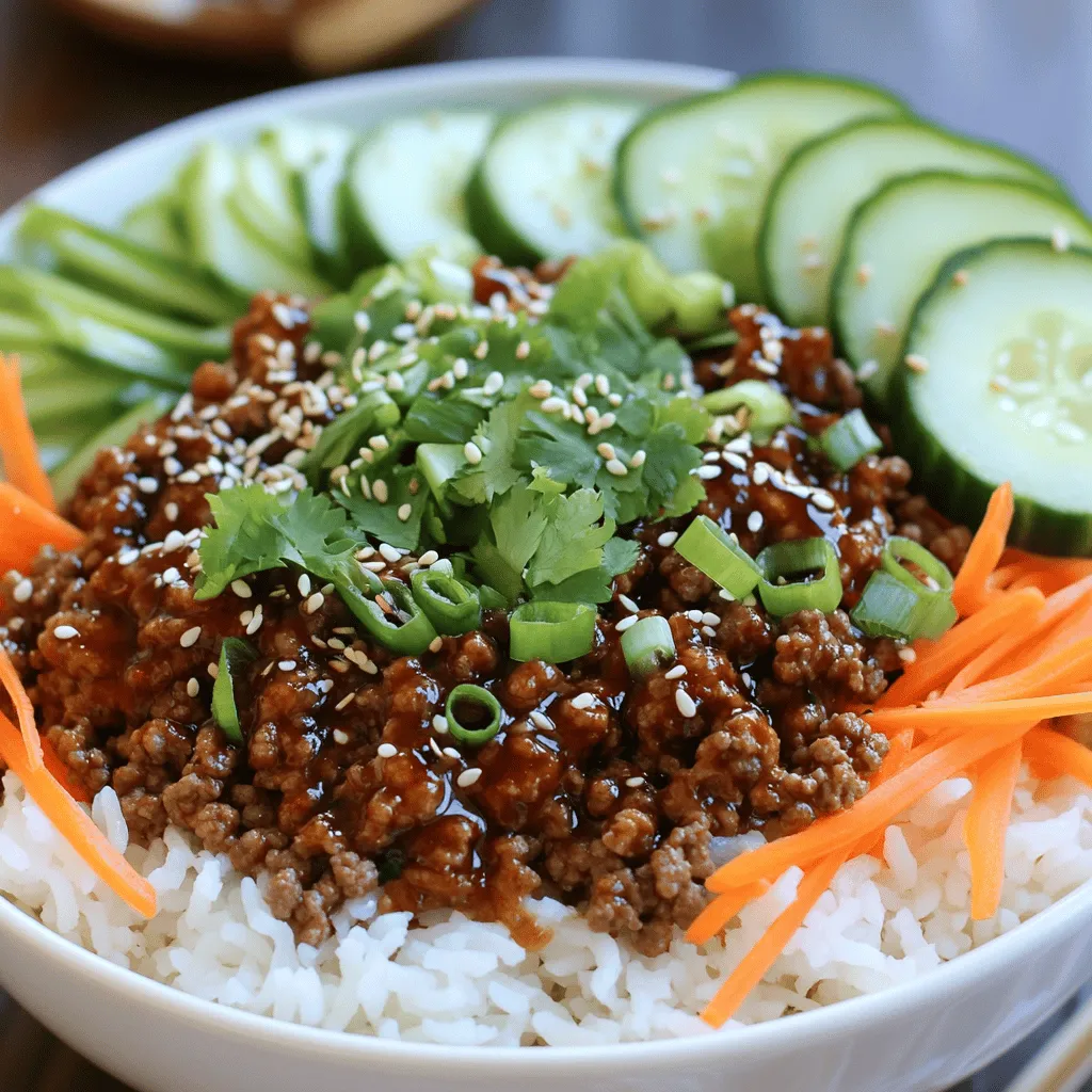 Korean Ground Beef Bowl Simple and Flavorful Recipe