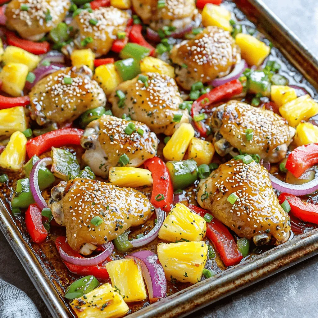 Sheet Pan Hawaiian Chicken Flavorful One-Pan Meal