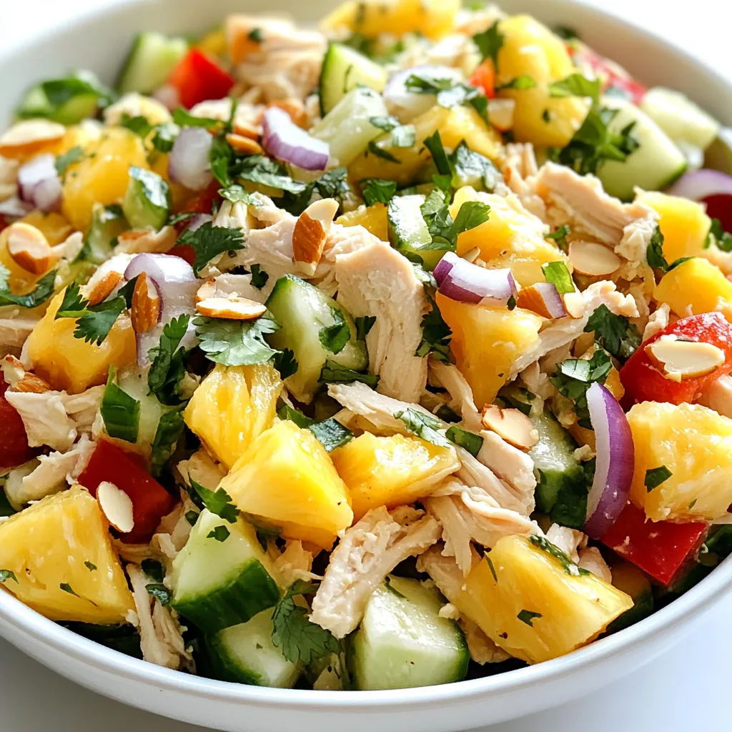 Tropical Hawaiian Chicken Salad Fresh and Flavorful Dish