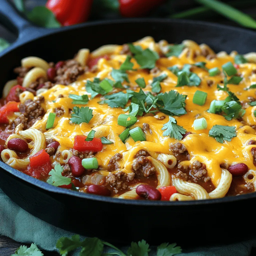Skillet Chili Mac Easy and Flavorful One-Pan Meal