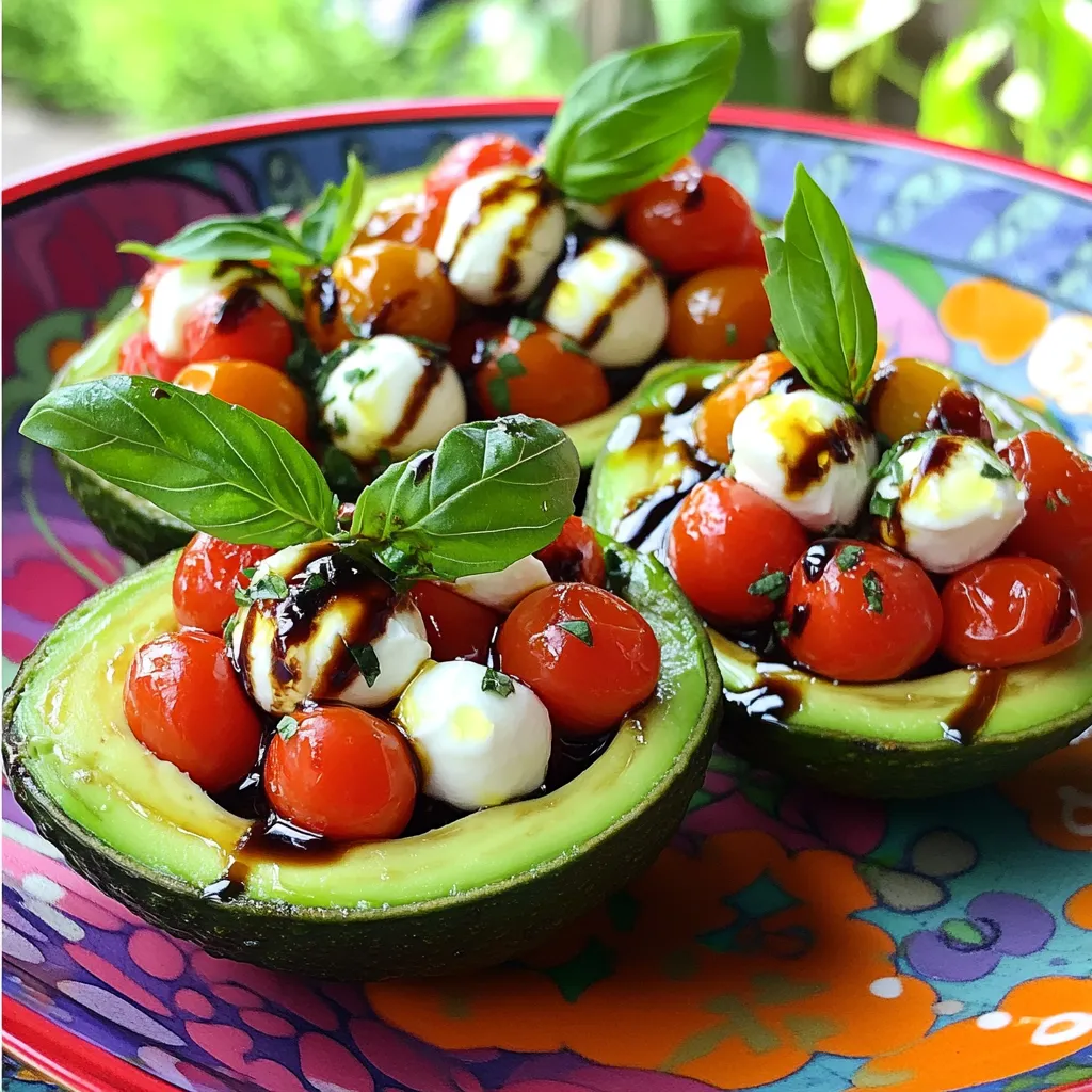 Caprese Stuffed Avocado Tasty and Fresh Delight