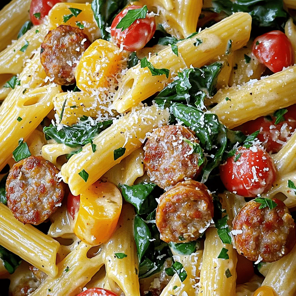 Creamy Cajun Sausage One Pot Pasta Delightful Meal