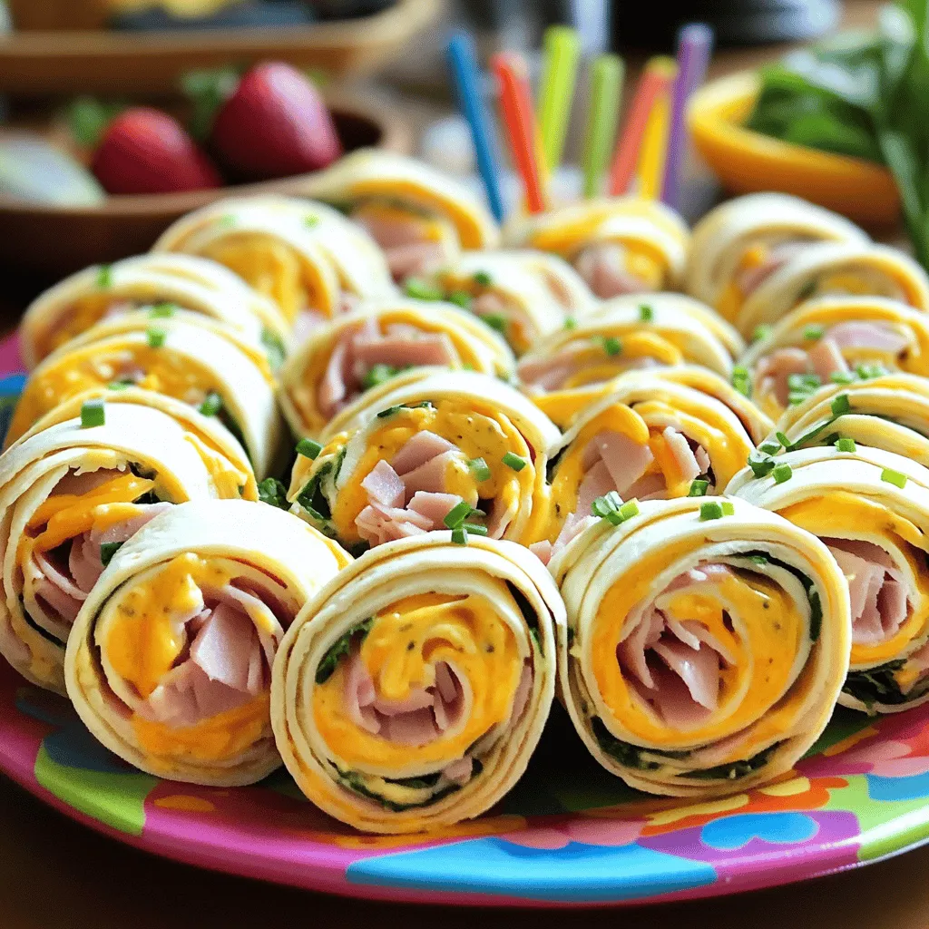 Kid-Friendly Ham and Cheese Pinwheels Simple Recipe