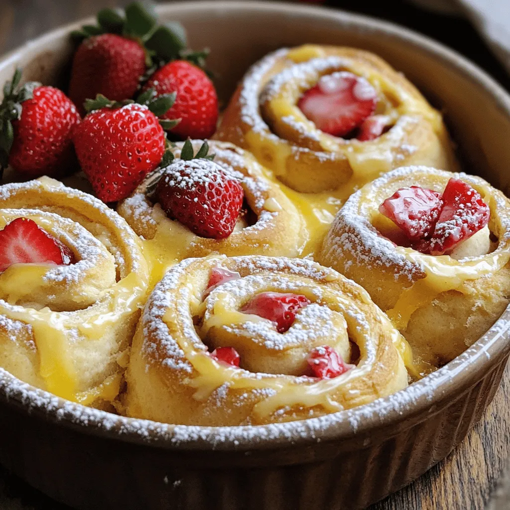 Strawberry cheesecake sweet rolls are a fun twist on the classic cinnamon roll. These rolls combine rich cream cheese and fresh strawberries for a delicious treat. They bring together the flavors of cheesecake and the fluffy texture of sweet rolls.