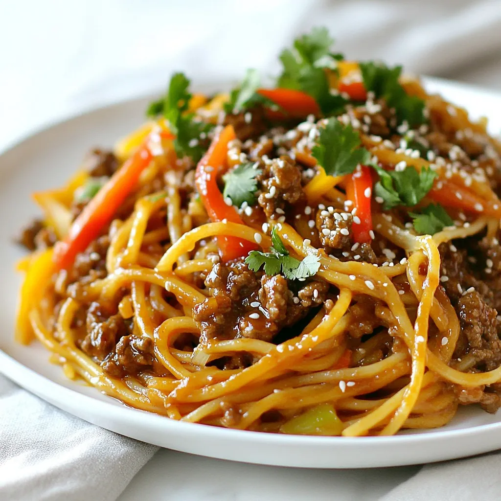 Asian Beef Spaghetti Flavorful and Easy Dinner Recipe