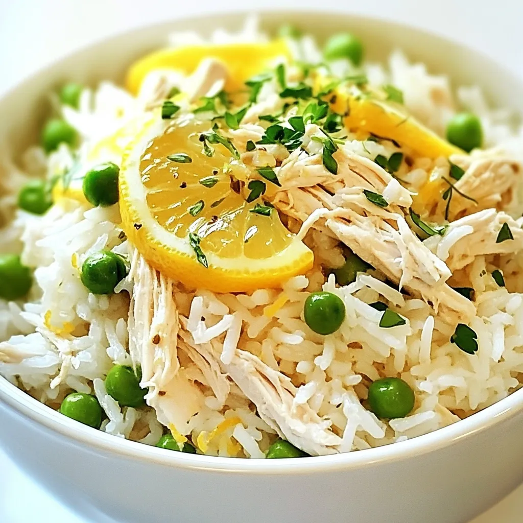 Luscious Slow Cooker Lemon Herb Chicken Rice Recipe