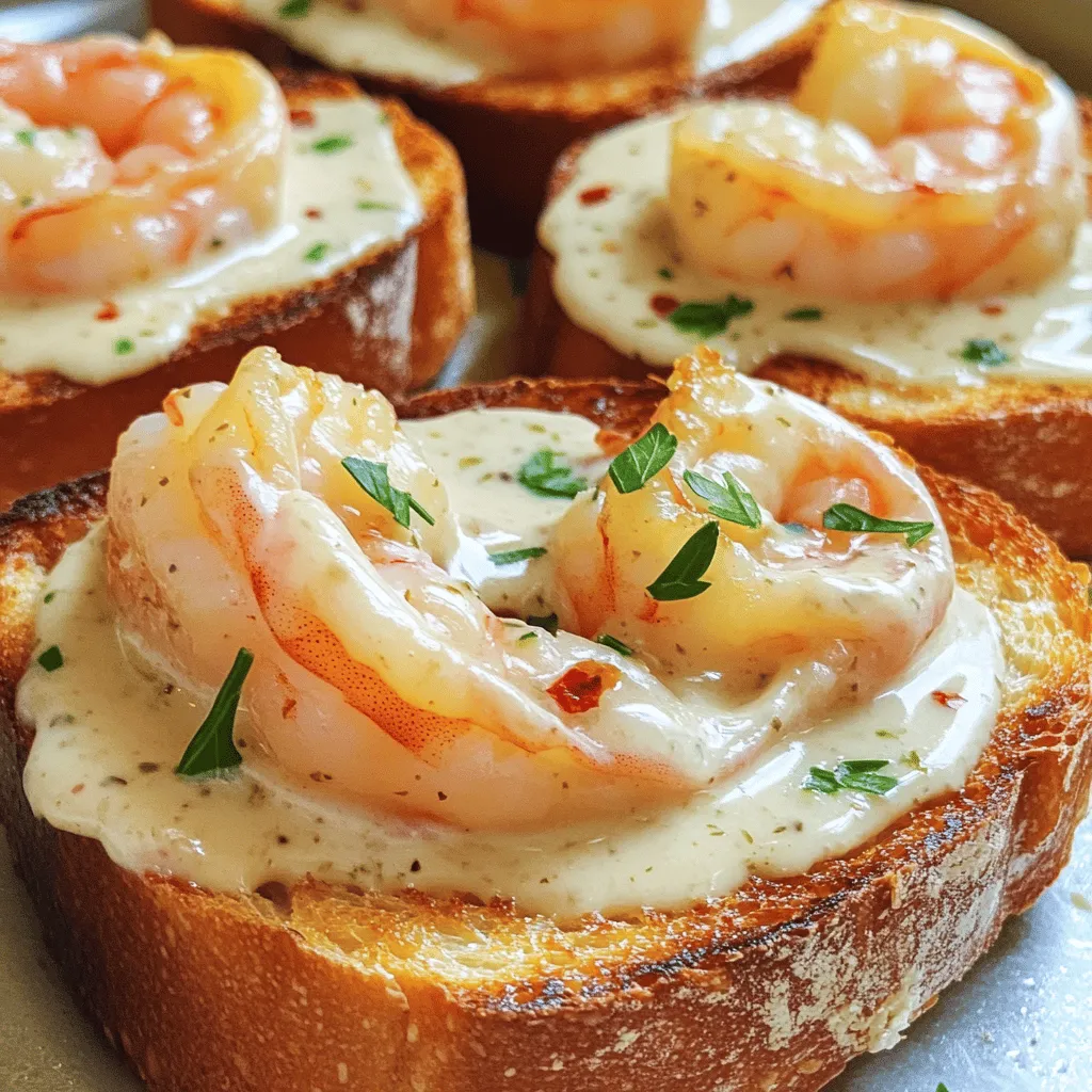 Creamy Garlic Shrimp Toast Flavorful and Simple Delight