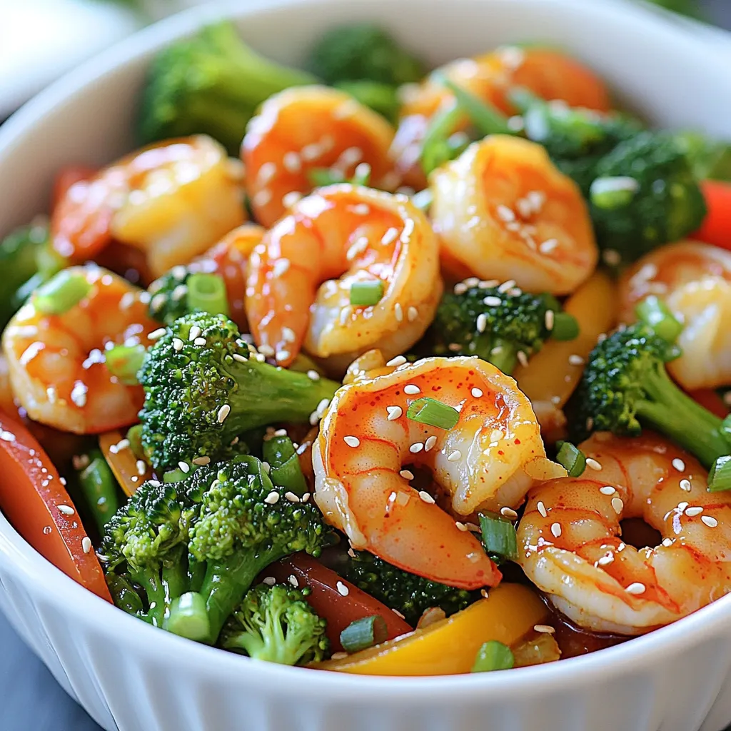 Chili Crisp Shrimp Stir-Fry with Broccoli Delight