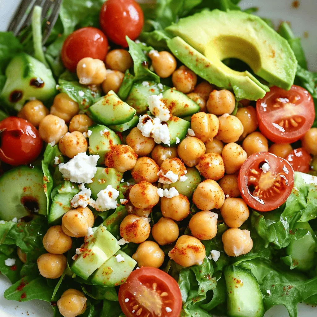 Crispy Chickpea Salad Fresh and Flavorful Recipe