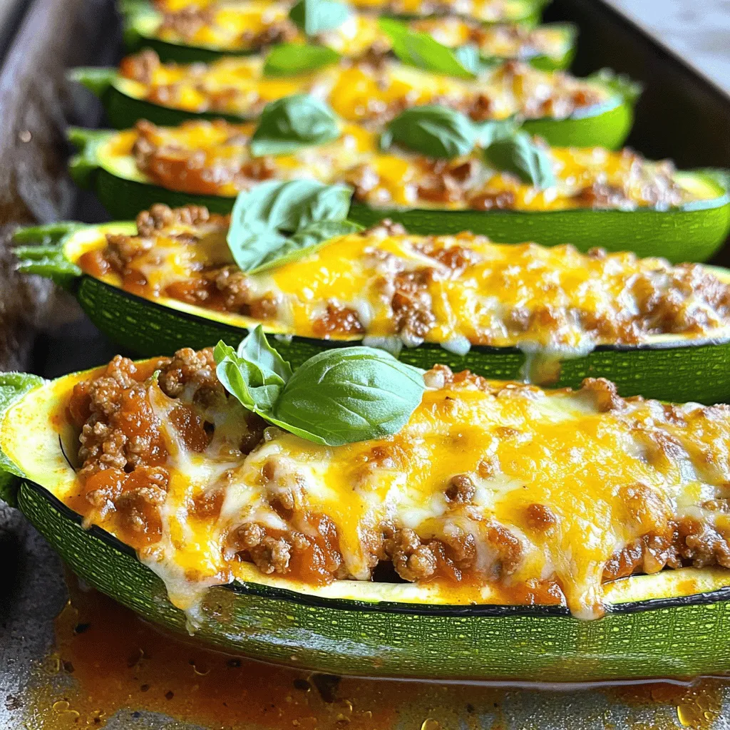 Ground Beef Zucchini Boats Flavorful and Easy Recipe