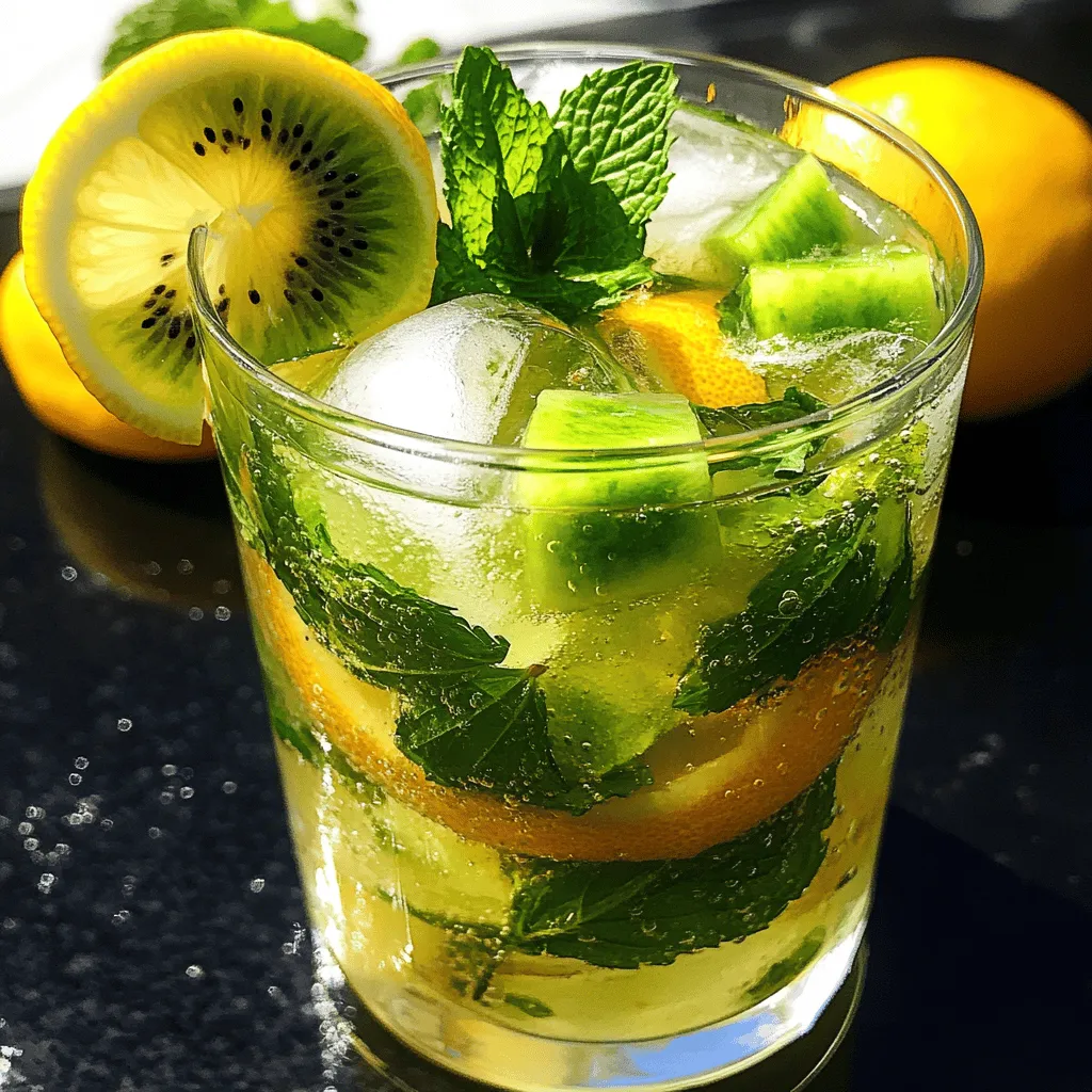 Kiwi Lemon Mojito Refreshing and Simple Recipe
