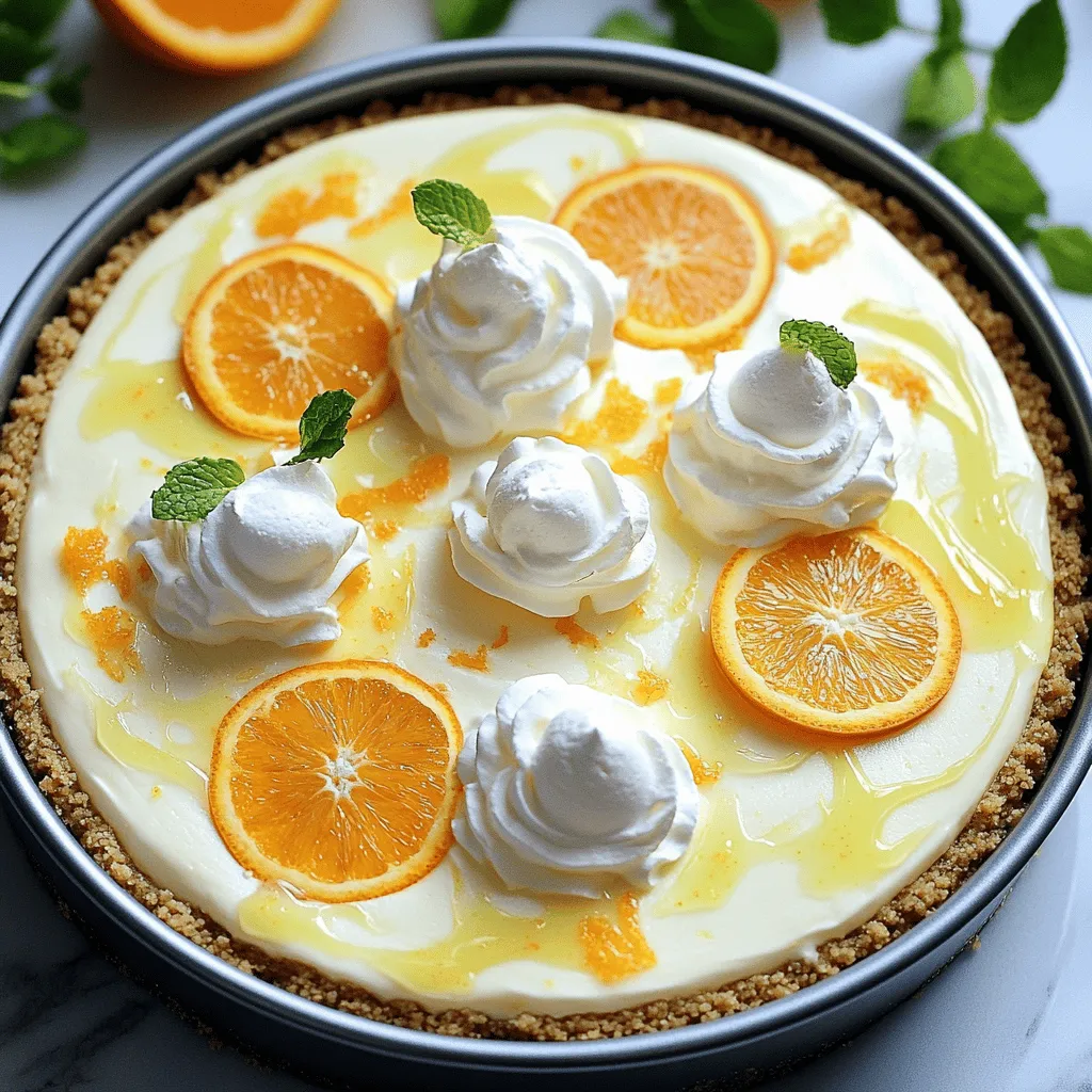No Bake Orange Creamsicle Cheesecake Delightful Recipe