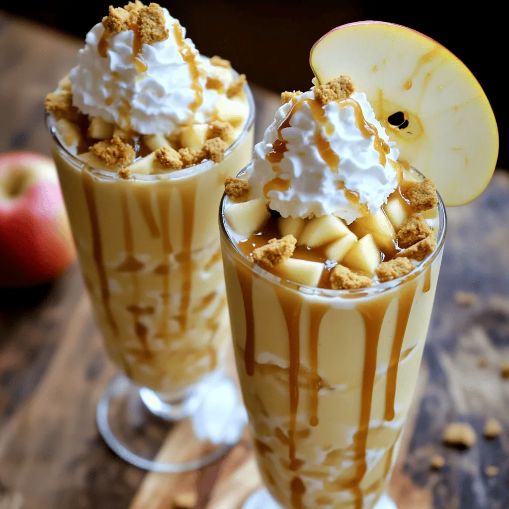Caramel Apple Pie Milkshake Recipe for Fall Flavor