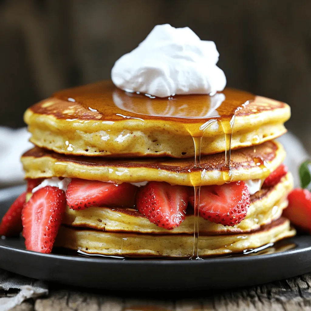 Gluten-Free Strawberry Cheesecake Pancakes Delight