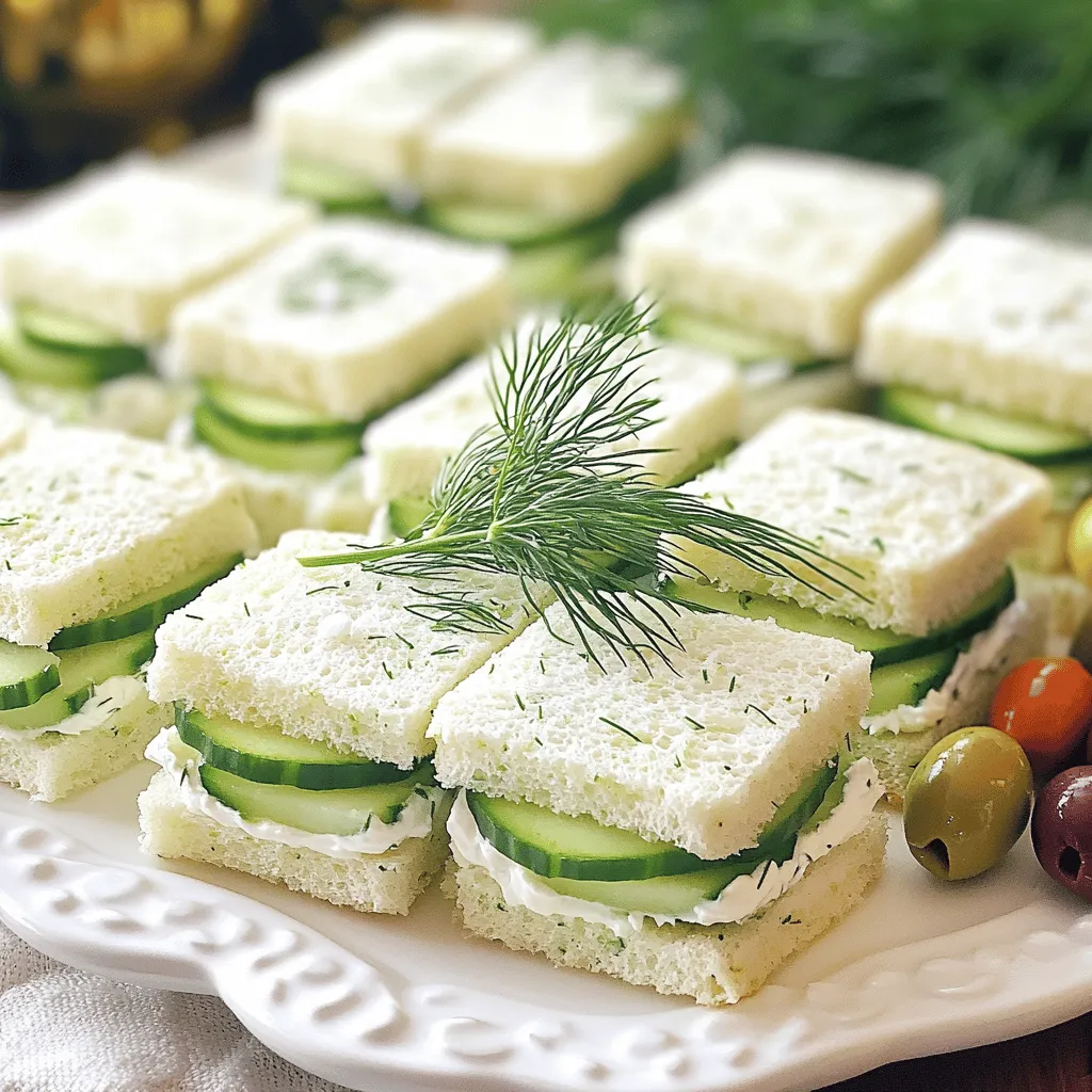 Classic Cucumber Tea Sandwiches Tasty and Simple Treat