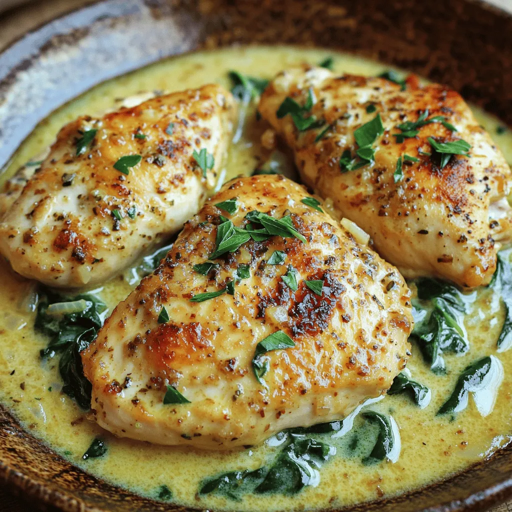 Savory Garlic Chicken in a Creamy Sauce Delight