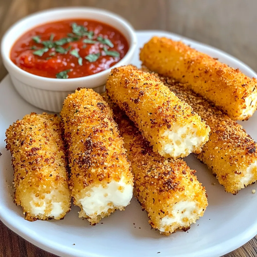 Keto Mozzarella Sticks Crispy and Satisfying Snack