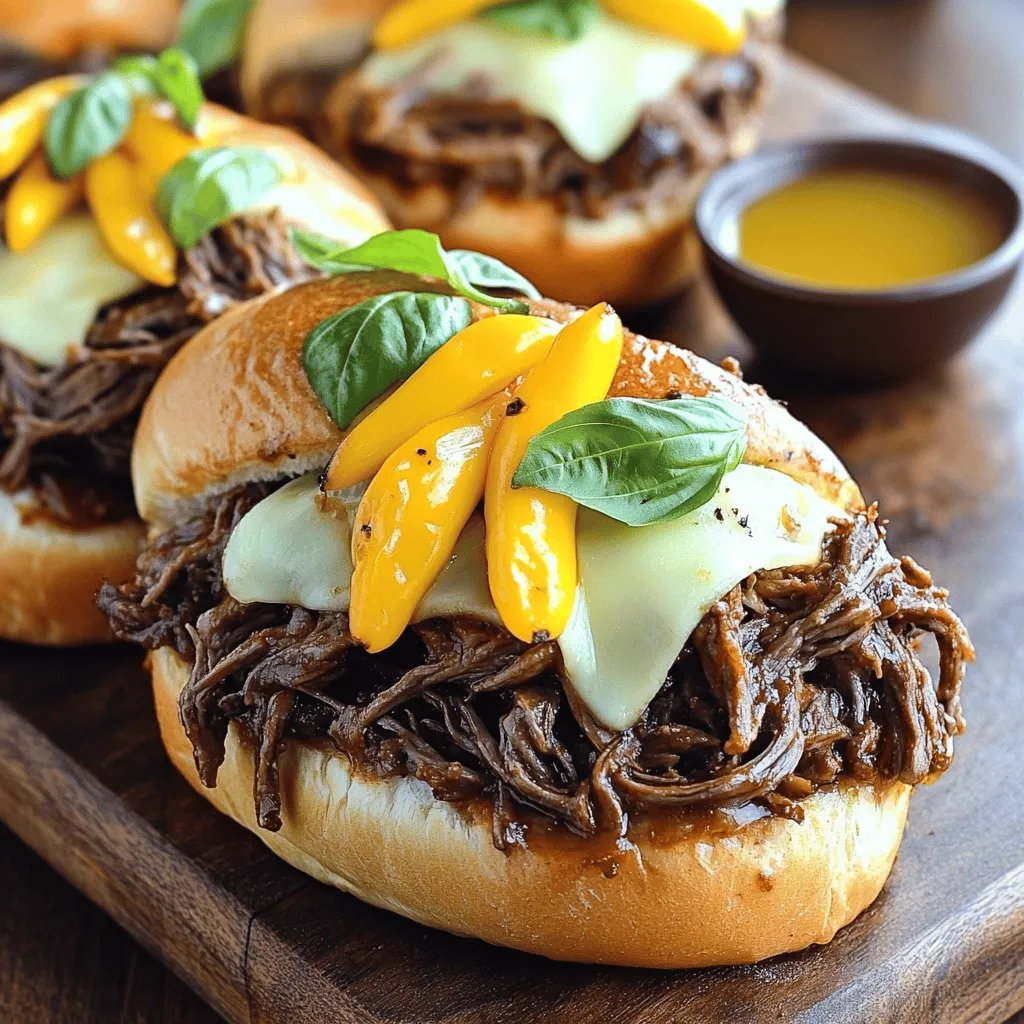 For a great Italian beef recipe, you need key ingredients. Start with a 3 lb beef chuck roast. This cut offers rich flavor and tenderness. Next, add 1 cup of beef broth. This keeps the beef moist.