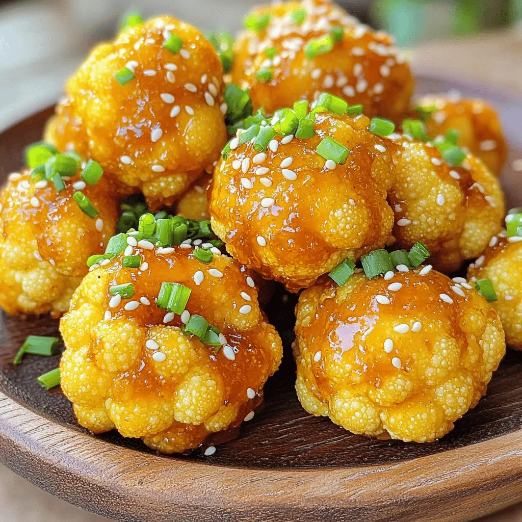 Crispy Honey Garlic Cauliflower Bites Flavor Packed Snack