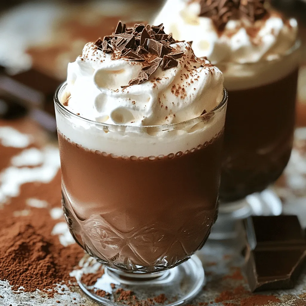 To make an authentic Italian hot chocolate, you need specific ingredients. These ingredients give it a rich and creamy texture. First, you should use whole milk and heavy cream. This combination creates a thick drink. Second, cocoa powder and semi-sweet chocolate chips are a must. They bring a deep chocolate flavor. The sugar adds sweetness, but you can adjust it to your taste. A pinch of sea salt enhances the flavors too.