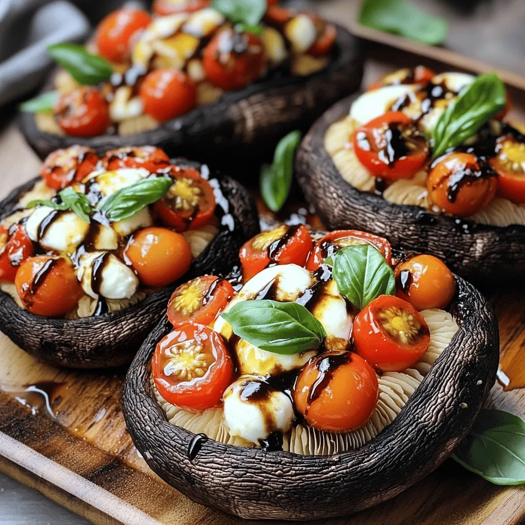 To make Caprese Stuffed Portobello Mushrooms, you need a few key ingredients. Each ingredient adds flavor and texture to the dish. Here’s what you will need: