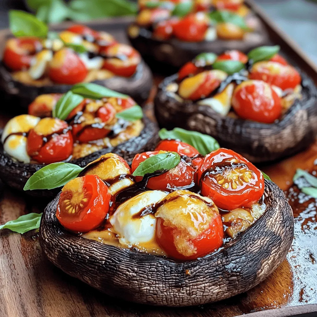 Caprese Stuffed Portobello Mushrooms Rich Flavor Dish