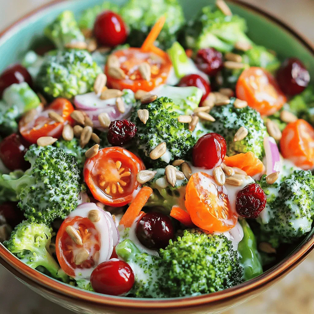 Broccoli Salad with Creamy Dressing Fresh and Tasty