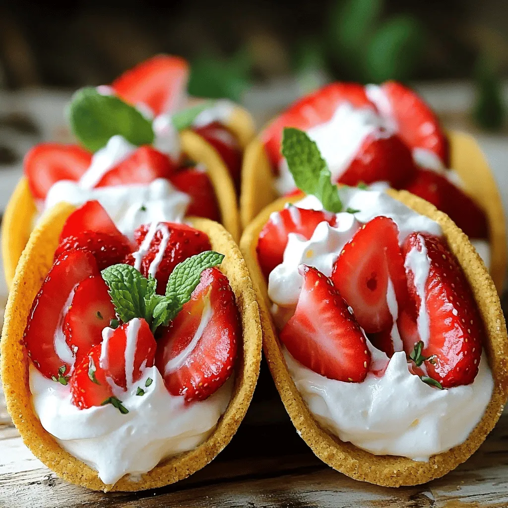 Strawberry Cheesecake Tacos Delightful Dessert Recipe