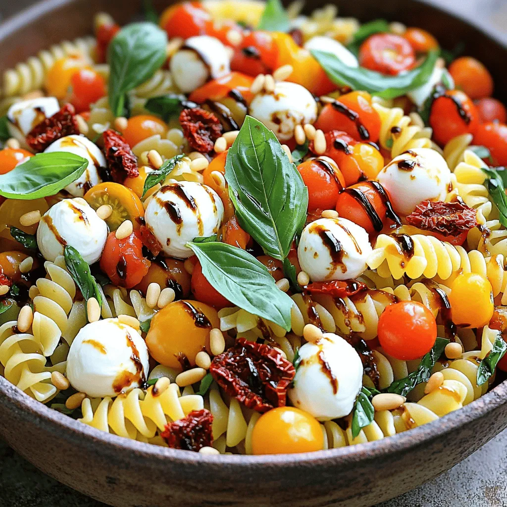 Caprese Pasta Salad Fresh and Flavorful Dish